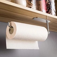 Paslanmaz Çelik Yapışkanlı Kağıt Havlu Askılığı, Modern Tasarım 16.5 x 12.2 x 11.2 CM