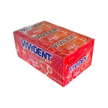 Vivident Cüzdan Sakız 45 Dakika Çilek Aromalı 18 x 26 G