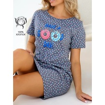 Rusteks Mg Pamuklu Geceleri Gömlek 248561184 Gri