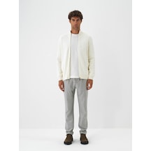 Xint Ekru Pamuk Dokulu Regular Fit Hırka 801870