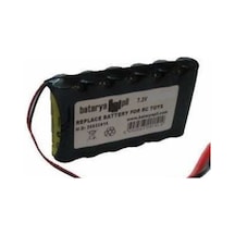 7.2V 2700Mah  Oyuncak Araba Bataryası Siyah Soket