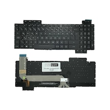 Asus Uyumlu Rog Strix Gl703gm-ee101, Gl703gm-ee101t, Gl703gm-ee185 Işıklı Klavye Siyah Tr