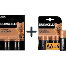 Duracell 2lı Pıl Set 5014080-mon Kalem Pıl 4lu Aa 20 - 5014081- Mon Ince Pıl 4lu Aaa 10
