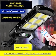 Solar Güneş Enerjili Led Bahçe Aydınlatması 120 Led Sensörlü