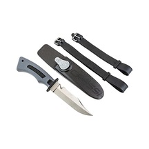 Cressi Norge Bıçak Kılıf Ve Bağlantı Aparatları İle Tam Takım Halinde Bıçak Siyah 228 Mm