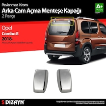 Opel Combo Krom Arka Cam Açma Menteşe Kapağı 2 Prç 2019 Üzeri (521426139)