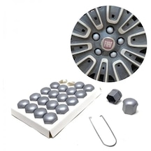 Düz Bijon Kapağı Sökme Aparatlı 20 Li Set Gri 17 Mm