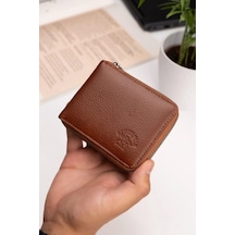 Newish Polo Erkek Hakiki Deri Cüzdan Ve Kartlık - New064 Taba