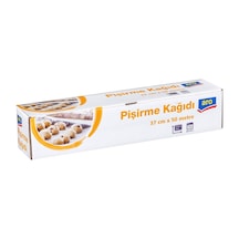 Aro Pişirme Kağıdı 37 Cm X 50 M Silikonlu Kek Ve Hamur İşleri İçin 3'li Ekonomik Paket - 3 Adet Tarı Beyaz