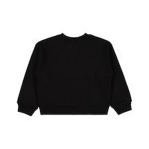 Civil Girls Düz 6-9 Yaş Sweatshirt Siyah