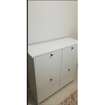 Buzkan Mobilya % 100 Mdflam Beyaz Cube Üstü Beyaz Beyaz - Beyaz