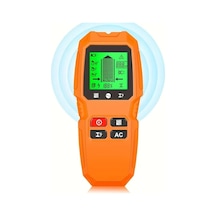 Xuweiwei Hw-qb6 Turuncu 5li Duvar Tarayici Civi Bulucu Metal Ac Tel Dedektoru Lcd Ekranli Ahsap Metal Canli Tel Tespiti Kompakt Tasarim