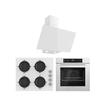 Ferre Flowart Lumora Plus Beyaz 3'lü  QBL63CB-CS206-D078 Ankastre Set