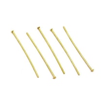 Nikel Kaplama Düz Takı Çivisi Sarı 1kg 26mm