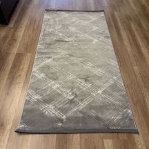 Hoom Rugs Cotton 1137 Gri Yıkanabilir Antibakteriyel Modern Halı Gri