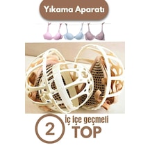 Sütyen Koruyucu Yıkama Aparatı Yıkama Topu X2 Beyaz