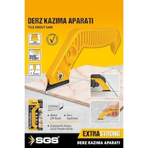 Sgs6186 Fayans Derz Silikon Kazıyıcı Sıyırıcı Ve Uygulayıcı Aparat Derz Kazıma Aparatı Sarı Tr Sgs E