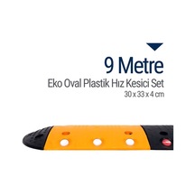 Eko Oval Plastik Hız Kesici Set. Yol Kasisi 9 M N11.119