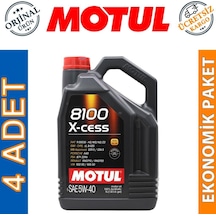 Motul 8100 X-Cess 5W-40 Tam Sentetik Motor Yağı 4 x 5 L