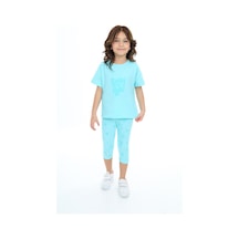 Toontoy Kids Toontoy Kız Çocuk Shıne On Baskılı Kaprili Takım Su Yeşili