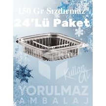 150 Gr Paket Servis Ve Buzdolabı Kullanımına Uygun, Sızdırmaz Kullan- At Kap 24 Lü Paket
