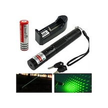 Kalem Lazer Sunum Lazeri Yeşil Lazer Pointer Şarjlı Kilitli Kutul Yeşil
