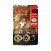 Klicker Pauch Tavuk Ciğerli Kedi Konservesi 85 Gr