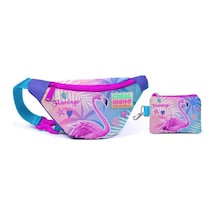 Coral High Flamingo Baskılı Bel Çantası Seti - Kız Çocuk
