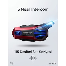 Kemborn Motosiklet Kask Kulaklık Bluetooth 5.3 İnterkom