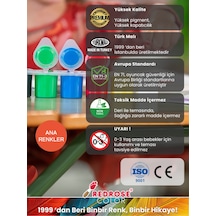 Pembe-mavi Parmak Boyası 2'li Set 2x120ml Yıkanabilir, Cinsiyet Partisi Için Kullanılabilir