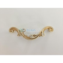 Swarovski Taşlı 128 Mm. Antik Altın Krem