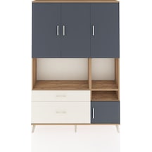 Arges Dolap 7 Raflı 2 Çekmeceli 4 Kapaklı 132x30x195 Çam-antr... Çam Arges Dolap 7 Raflı 2 Çekmeceli 4 Kapaklı 132x30x195 Çam-antr... Çam