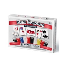23 Nisan Özel Kum Boyama Aktivite Seti 5'Li