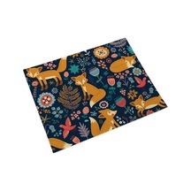 İskandinav Tarzı Mutfak Yeniden Kullanılabilir Placemat Hayvan Orman Desen Bulaşık Bezleri Emici Hızlı Kuruyan Yıkanabilir Masa Mat A Diğer