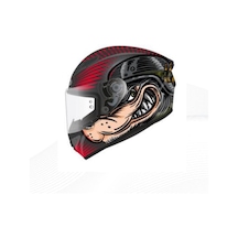Shiro Fullface Figther Wol Motosiklet Kaskı Kapalı Grafik