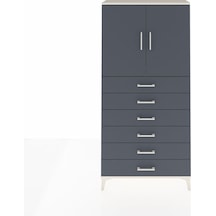 Arges Dolap 2 Raflı 6 Çekmeceli 2 Kapaklı 88x30x182 Aytaşı-an... Aytaşı