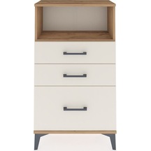 Arges Komodin Tek Raflı 3 Çekmeceli 60x30x106 Çam-aytaşı Atlas Çam