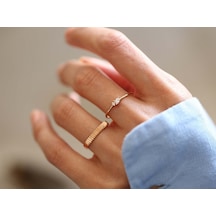 Reis Kuyumculuk T9538 Zigi Zaga Ring Altın Yüzük