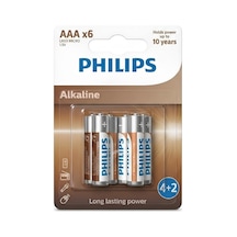 Philips Alkalin Aaa Kalem Pil 1.5v 6lı Lr03a6bp