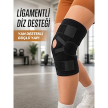 Ligamentli Sporcu Dizliği Patella Destekli Ayarlanabilir Bantlı Diz Koruyucu - Lisinya