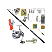 Okuma Safina Pro 8000 360cm 3,5lbs Car-x Profesyonel Sazan Kıyı Olta Takımı Seti