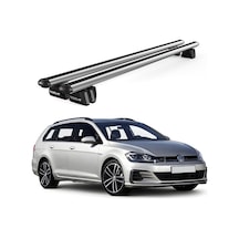 Pençe Volkswagen Golf Alltrack 2015 Ve Sonrası Uyumlu Gri Ara Atkı Port Bagaj Tavan Barı