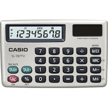 Casio Sl-787Tv-Gd 8 Hane Gümüş Renk Cep Tipi Hesap Makinesi