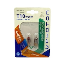 Photon 12v Dipsiz Ampul T10 5w Sarı Diadem 2 Ad