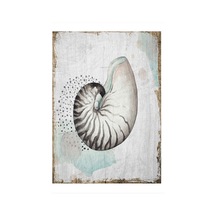 Bedeko Deniz Kabuğu Dekoratif Ahşap Tablo 25 Cm X 35 Cm