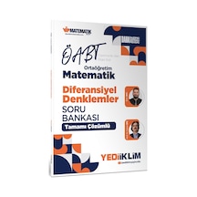 Yediiklim 2027 Öabt Ortaöğretim Matematik Öğretmenliği Diferansiyel Denklemler Tamamı Çözümlü Soru Bankası-169783