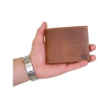 Mft Leather Hakiki Deri Erkek Cüzdan Royal 2612 Tiguan Taba