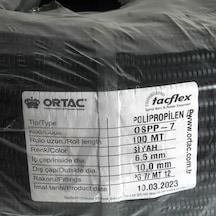 Ortaç Pg-7 Siyah Polıpropılen Spiral Ospp-7 1 Paket 100 Metre