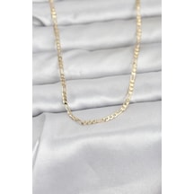 Cm 14k Gold Renk İnce Kuşgözü Zincir Model 60 Cm Kadın Ke Çok Renkli