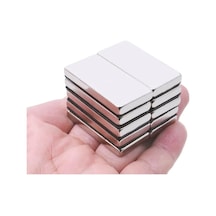 Ers 1 Adet 40x20x5mm Neodyum Magnet Güçlü N35 Mıknatıs Köşeli Nikel Kaplama Çok Renkli